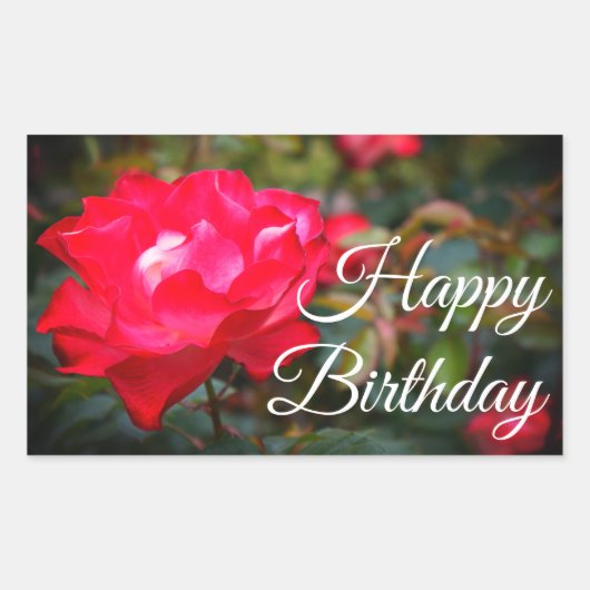 Happy Birthday Cherry Parfait Rose #2 Stickers (Vorderseite)