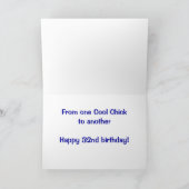 Happy Birthday Chick Karte (Innenseite)