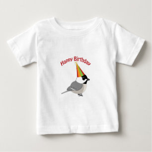 Happy Birthday Chickadee Baby T-shirt
