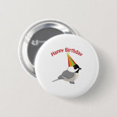 Happy Birthday Chickadee Button (Vorne & Hinten)