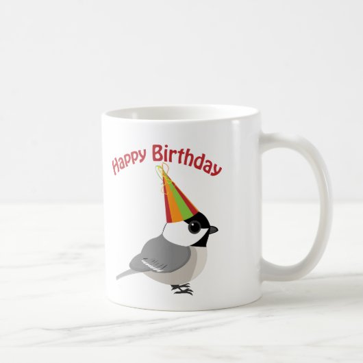 Happy Birthday Chickadee Kaffeetasse (Rechts)