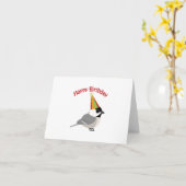 Happy Birthday Chickadee Karte (Gelbe Blume)