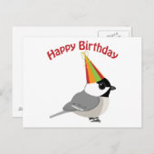 Happy Birthday Chickadee Postkarte (Vorne/Hinten)