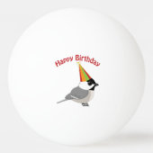 Happy Birthday Chickadee Tischtennisball (Rückseite)