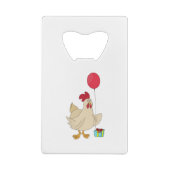 Happy Birthday Chicken Geldbeutel Flaschenöffner (Rückseite)