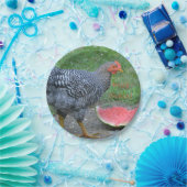 Happy Birthday Chicken Lieben Watermelon Pappteller (Party)