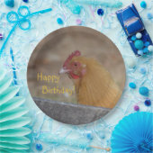 Happy Birthday Chicken Paper Plate Pappteller (Party)