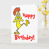 HAPPY BIRTHDAY CHICKEN VON SHARON SHARPE KARTE (Gelbe Blume)