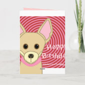 Happy Birthday Chihuahua Karte (Rückseite)