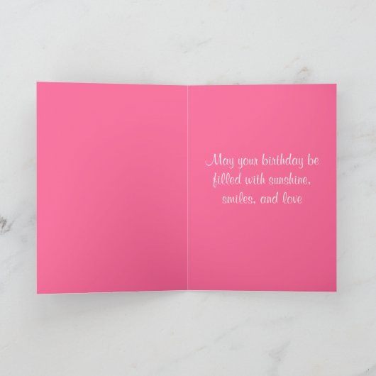 Happy Birthday Chihuahua Puppy Pink Grußkarte Karte (Innenseite)