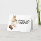 Happy Birthday Chipmunks Group Card Karte (Rückseite)