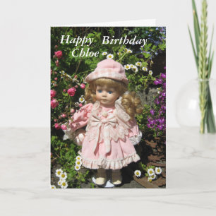 Happy Birthday Chloe Karte