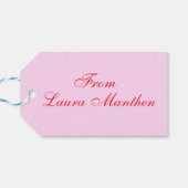 Happy Birthday Chocolate Cake Geschenkanhänger (Rückseite Horizontal)