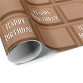 Happy Birthday Chocolate Candy Bar Geschenkpapier (Rolleneckpunkt)