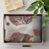 Happy Birthday Chocolate Fruchtkuchen Seidenpapier (Geschenk)