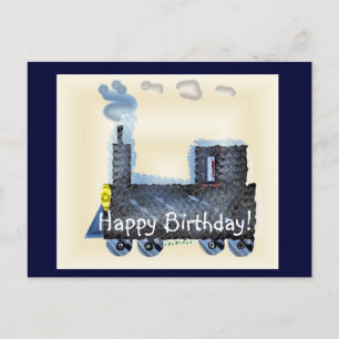 Happy Birthday Choo Choo Postkarte