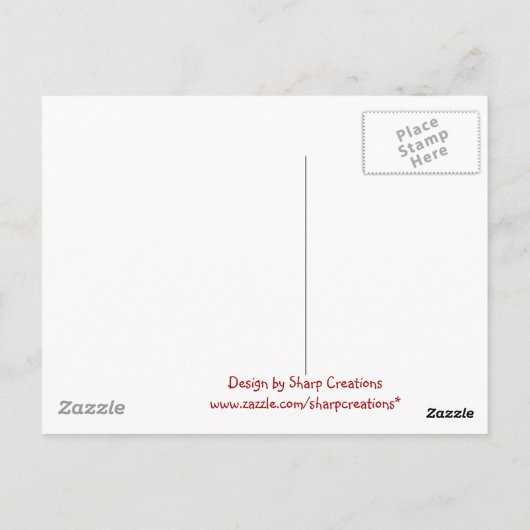 Happy Birthday Choo Postkarte (Rückseite)