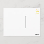 Happy Birthday Chow Chow Welpe Hund Gelbe Postkart Postkarte (Rückseite)