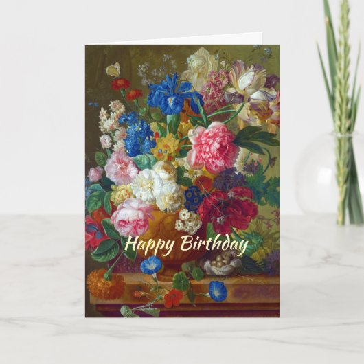 Happy Birthday Christlich Card Blume Karte (Vorderseite)