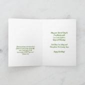 Happy Birthday Christlich Card Blume Karte (Innenseite)