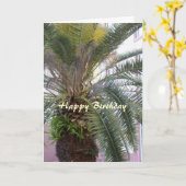 Happy Birthday Christlich Card Palm 2 Karte (Gelbe Blume)