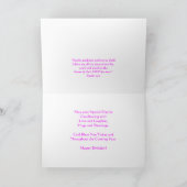 Happy Birthday Christlich Card Pinks Karte (Innenseite)