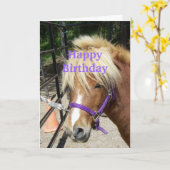 Happy Birthday Christlich Card Pony Karte (Gelbe Blume)