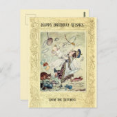 Happy Birthday Classic Alice Dutchess Postkarte (Vorne/Hinten)