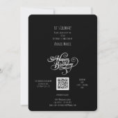 Happy Birthday Classic Collection QR Code Einladung (Vorderseite)