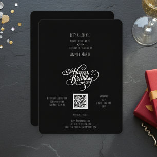 Happy Birthday Classic Collection QR Code Einladung