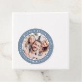 Happy Birthday Classic Simple Family Foto Geschenkanhänger (Beispiel)