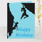 Happy Birthday climbers card Karte (Gelbe Blume)