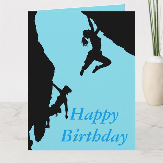 Happy Birthday climbers card Karte (Vorderseite)