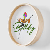 Happy Birthday Clock Uhr (Winkel)