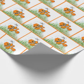 Happy Birthday Clownfish Geschenkpapier (Ecke)