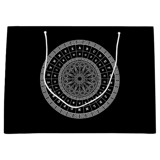 Happy Birthday codiert mit ROT13 Cipher Große Geschenktüte (Vorderseite)