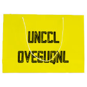 Happy Birthday codiert mit ROT13 Cipher Große Geschenktüte (Rückseite)