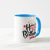 Happy Birthday Coffee Tasse (VorderseiteRechts)