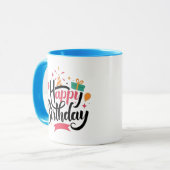 Happy Birthday Coffee Tasse (Vorderseite Links)
