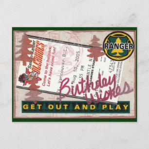 Happy Birthday Collage Postkarte