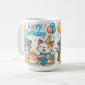 Happy Birthday   Collection  Design Kaffeetasse (Vorderseite Links)