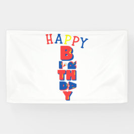 Happy Birthday Color Remix 3x5 Vinyl Banner