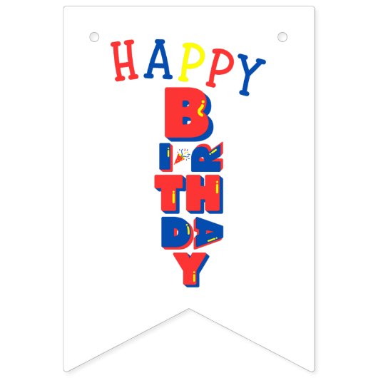 Happy Birthday Color Remix Banner (Zweite Fahne)