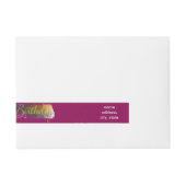 Happy Birthday Colorburst Labels Rundum-Adressaufkleber (Vorderseite)