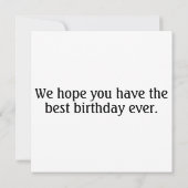 Happy Birthday Colorful Butterfly Artwork (Rückseite)