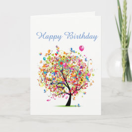 Happy Birthday Colorful Card Karte