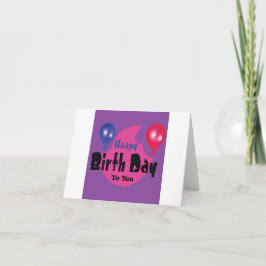Happy Birthday – Colorful Celebration Party Design Dankeskarte