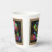 Happy Birthday Colorful Pappbecher (Rechts)