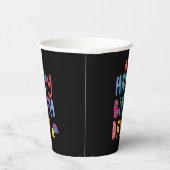 Happy Birthday Colorful Pappbecher (Rechts)