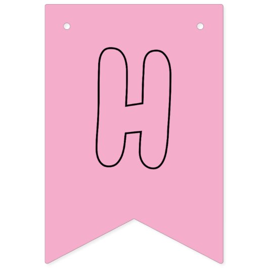 Happy Birthday Coloring Banner Balloons, Hut, Kuch (Zweite Fahne)